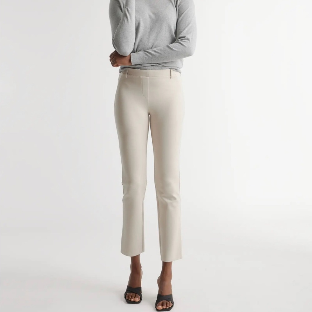 Quince Ultra-Stretch Ponte Straight Leg Pants